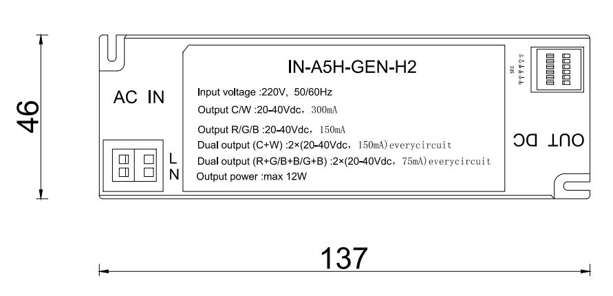 Taitong 12W RGBCW LED Driver