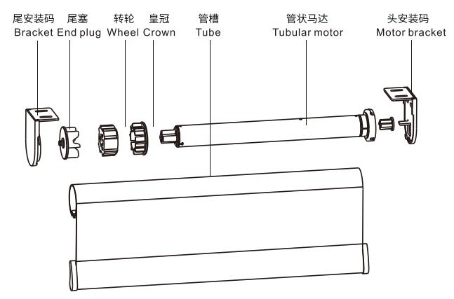 Taitong Bluetooth Roller-Blind Motor (IN-BLE-TP25)